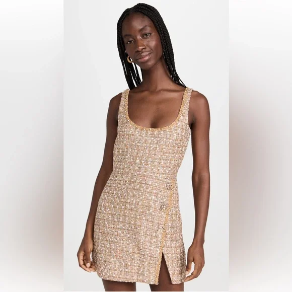 Self-Portrait | Dresses | Self Portrait Gold Tinsel Boucle